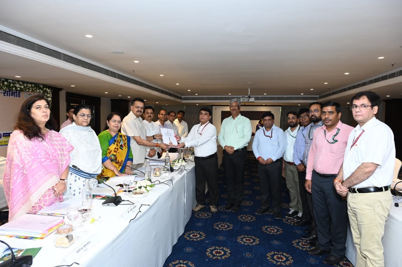 Visit of parliamentary standing committee on official language Along with certificate issued by the committee.