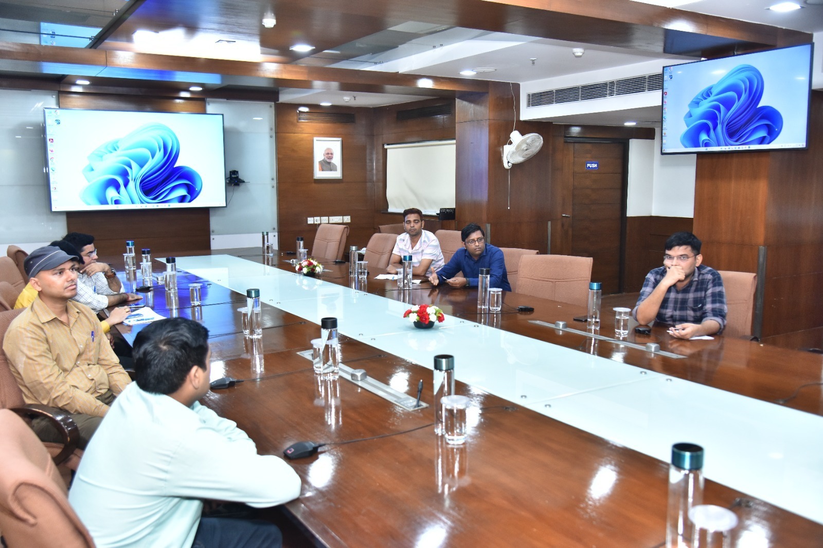 Under the guidance of Sh. Ratnesh Kumar Gautam, IC, ESIC, the Raj Bhasha branch organized Hindi language competitions  book exhibition at ESIC, Hqrs, Delhi