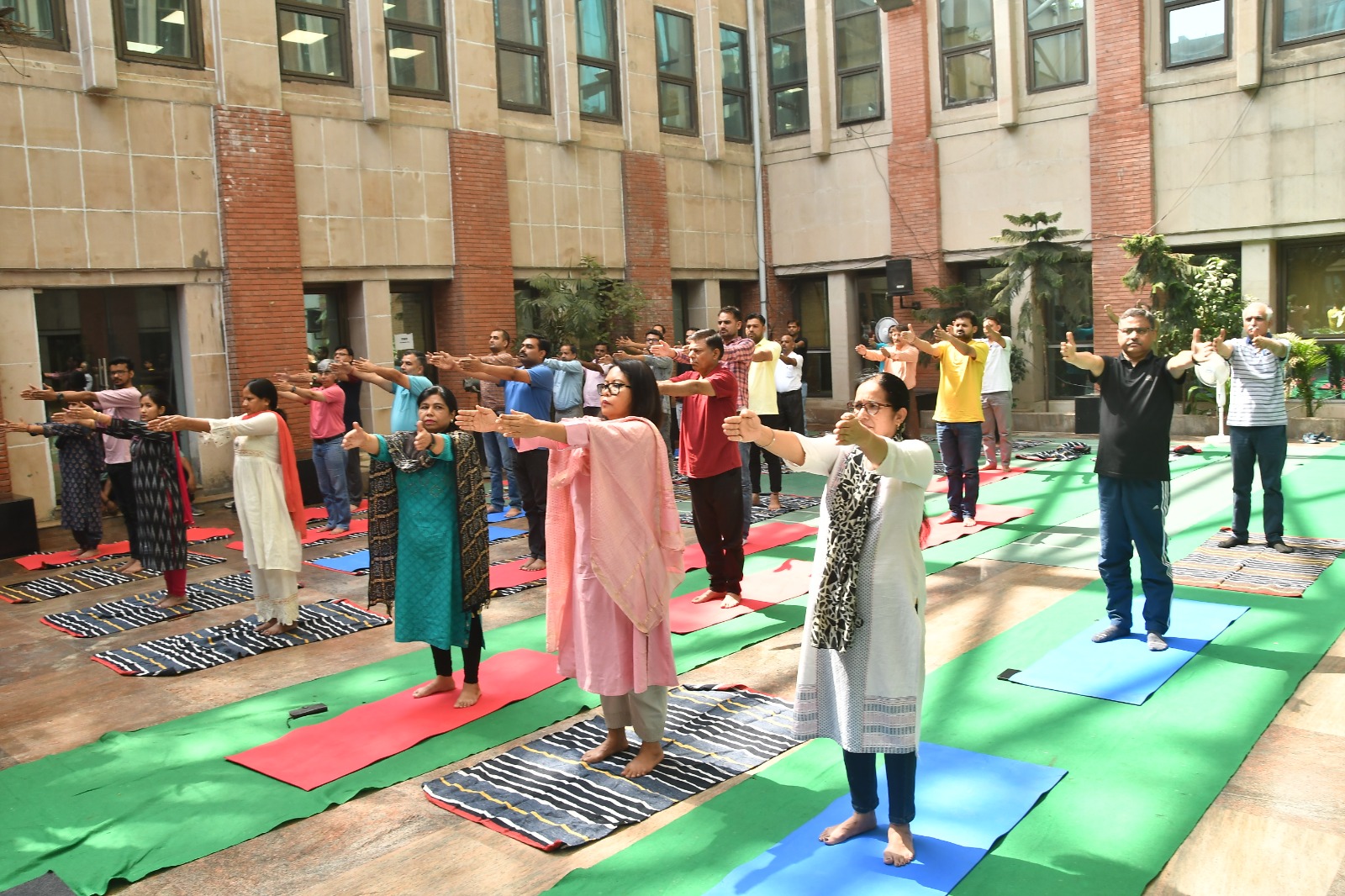 International Day of Yoga 2024, a yoga demonstration was organized at ESIC Headquarters, New Delhi