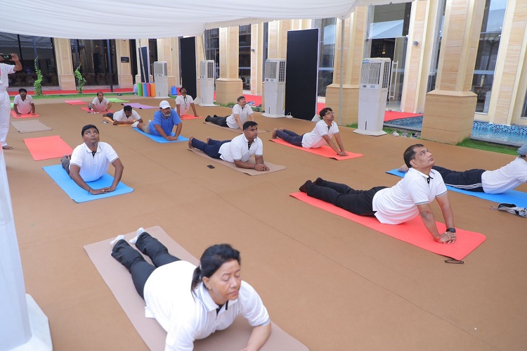 Yoga Camp held During Labour Ministers Conference at Tirupati