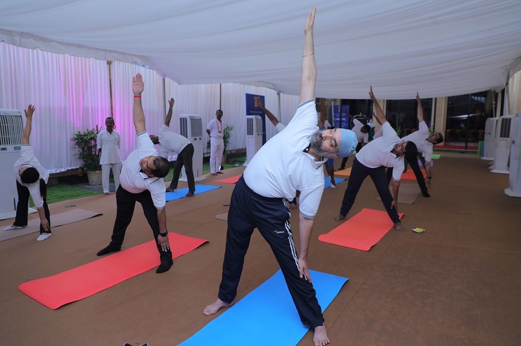 Yoga Camp held During Labour Ministers Conference at Tirupati